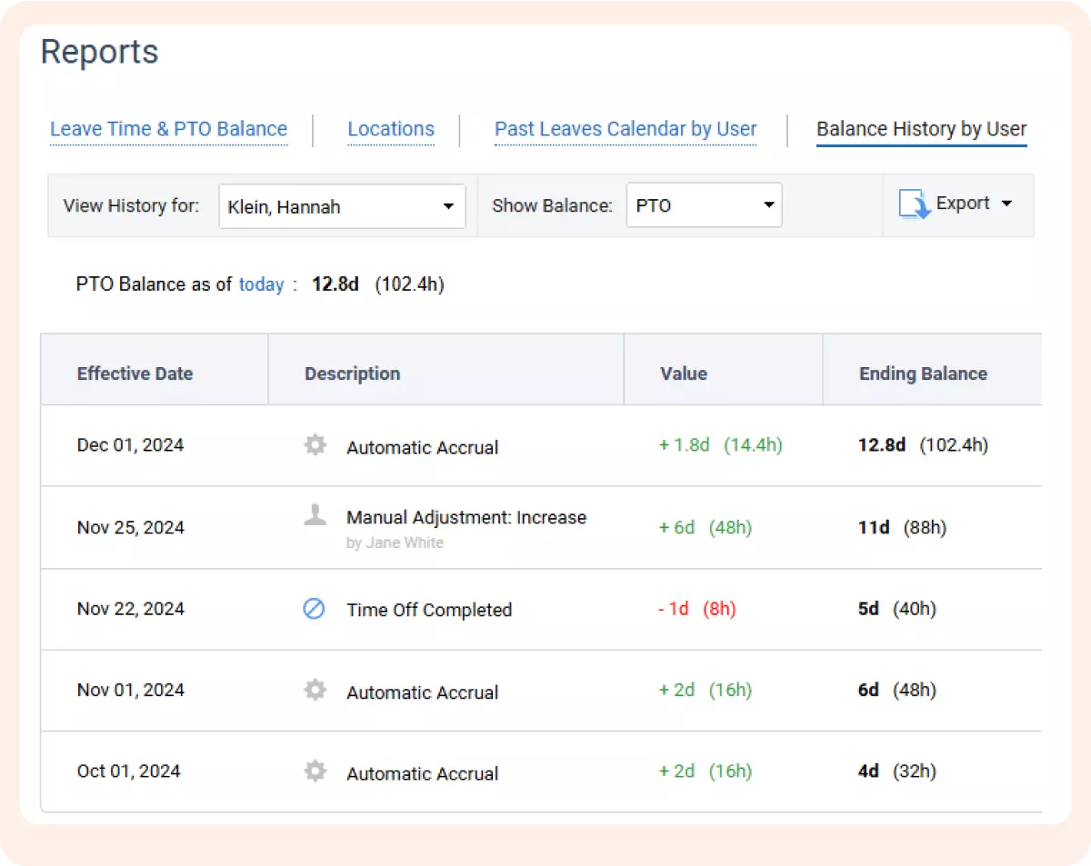 Automate PTO calculation in actiPLANS with a set of flexible rules