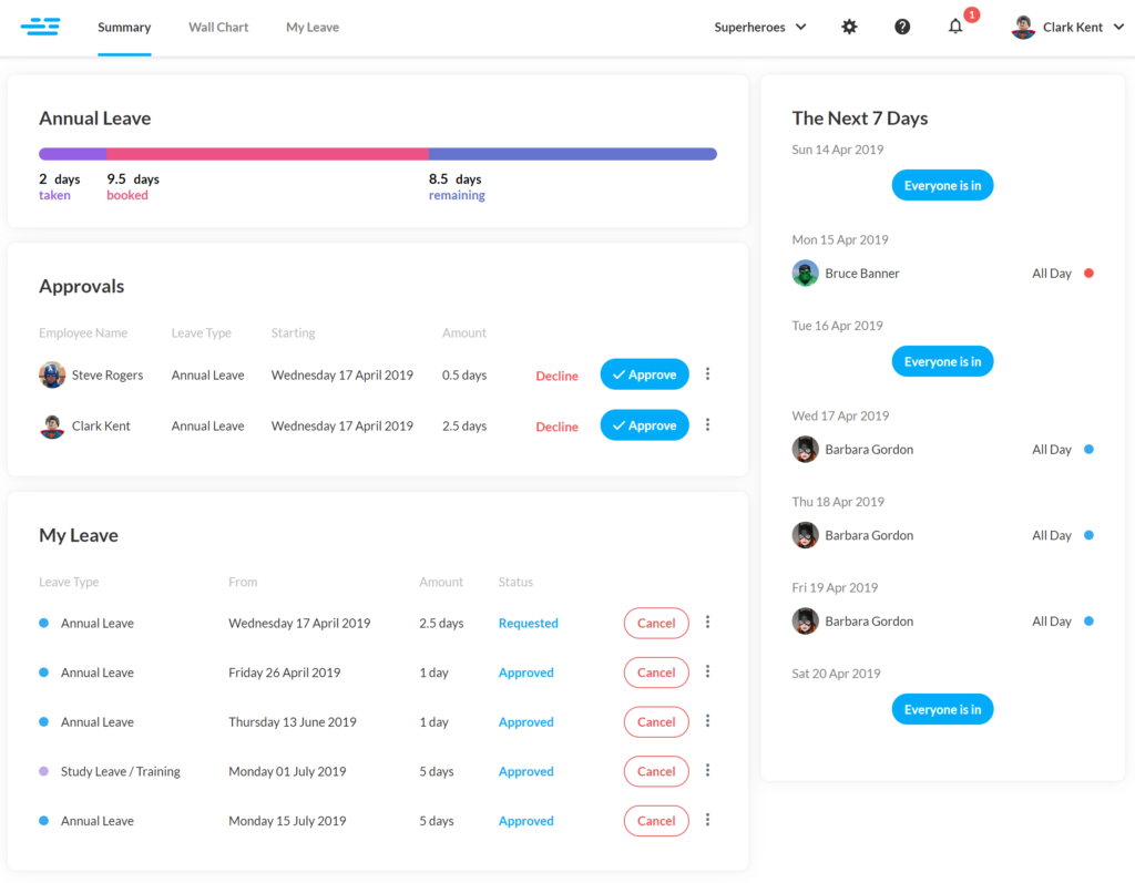 Leave Dates - best time off tracker