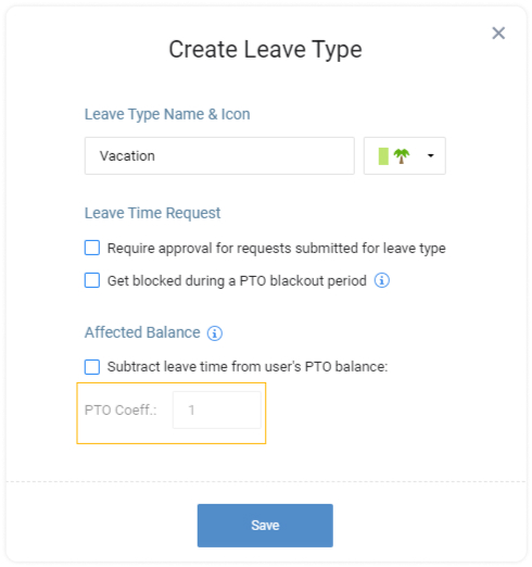 Create Leave Types