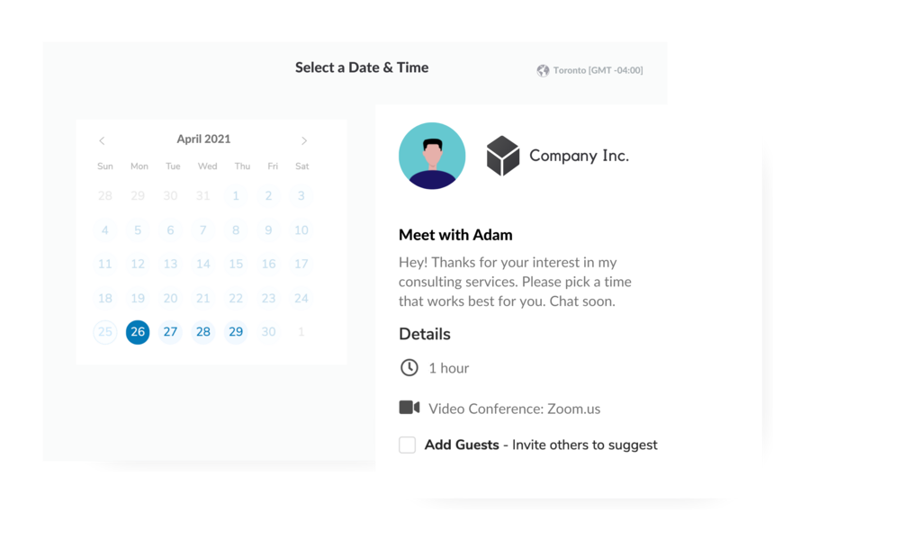 CalendarHero, Consultant Scheduling Software